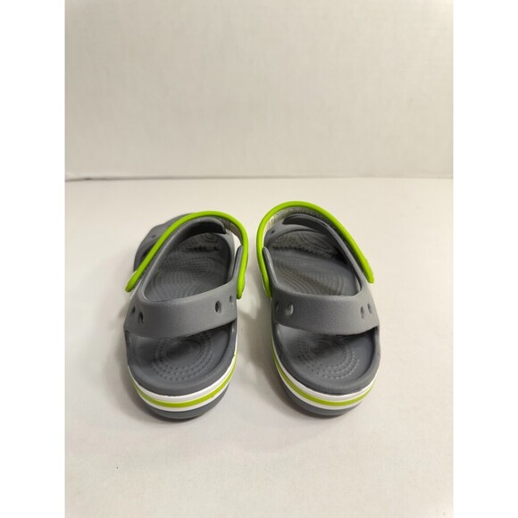 Crocs All Terrain Grey/Green Sandals-US 13 Kids - Picture 5 of 5